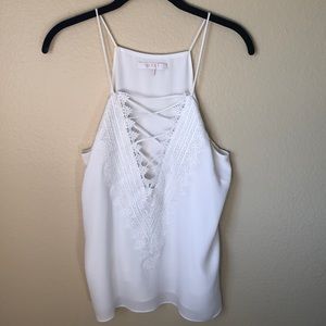 WAYF lace detailed blouse tank
